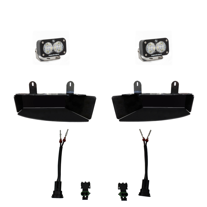 Ram 2500 Sport Lights - Baja Designs - S2 Sport Fog Pocket Kits - White - `19-`27